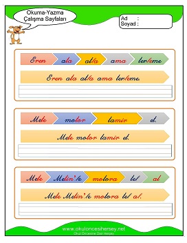 m sesi Grubu Çalışma Sayfaları